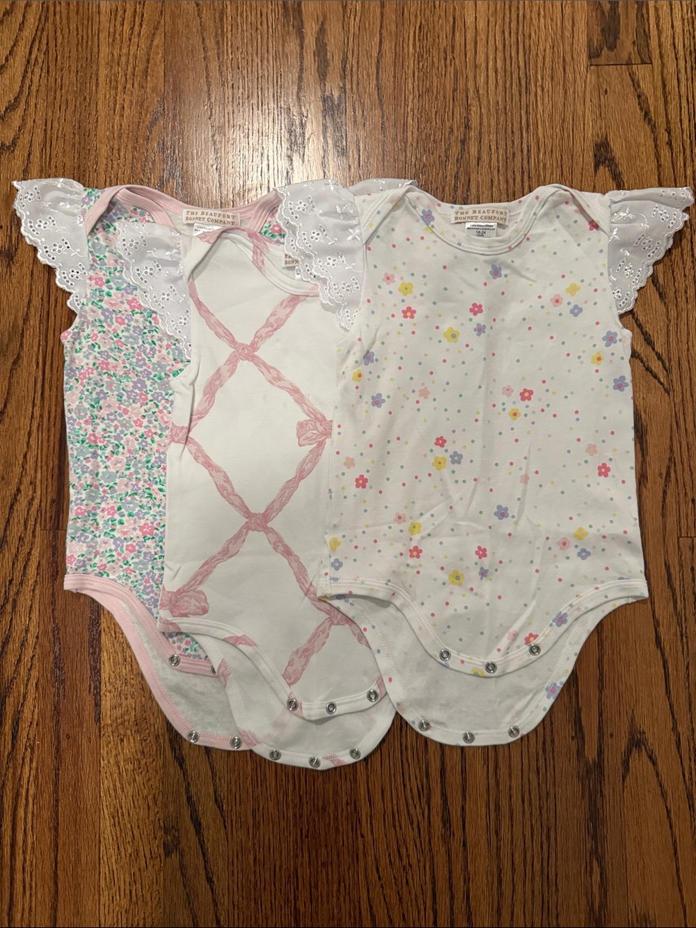 TBBC Baby Girl Set of 3 One Pieces (18-24m)